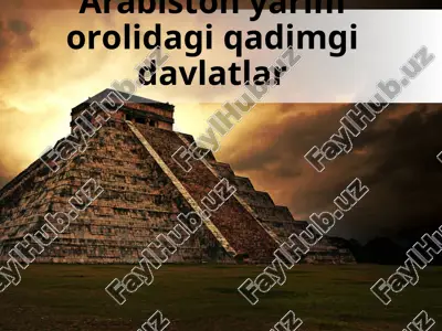 arabiston tarixiy mahsuloti — PPTX