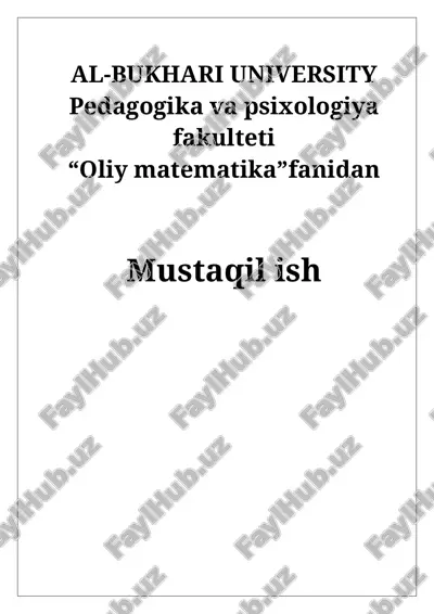 n - tartibli determinantlar determinantlarning xossalari, minor va algebraik to`ldiruvchilar haqida tushuncha — DOC