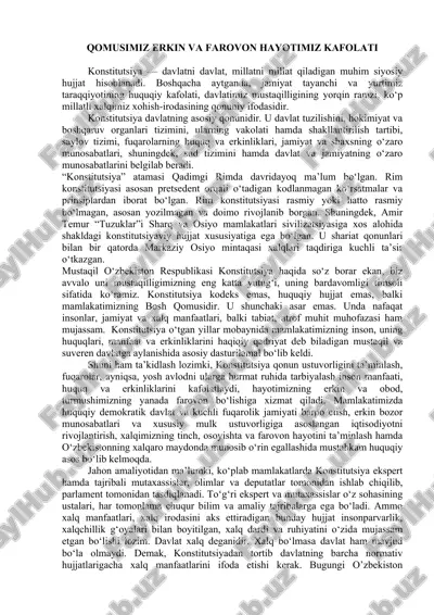konstitutsiya haqida ma'lumotlar — DOC
