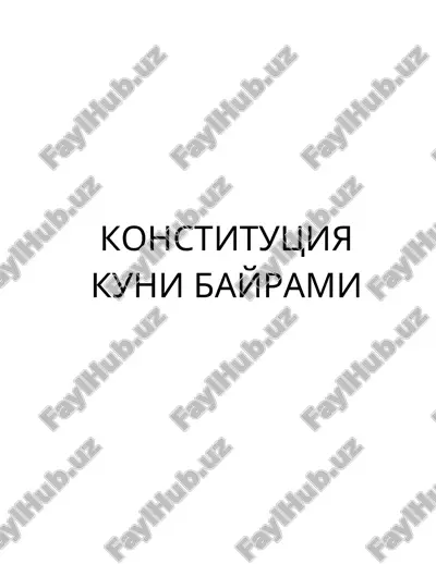 konstitutsiya kunini bayrami — DOC