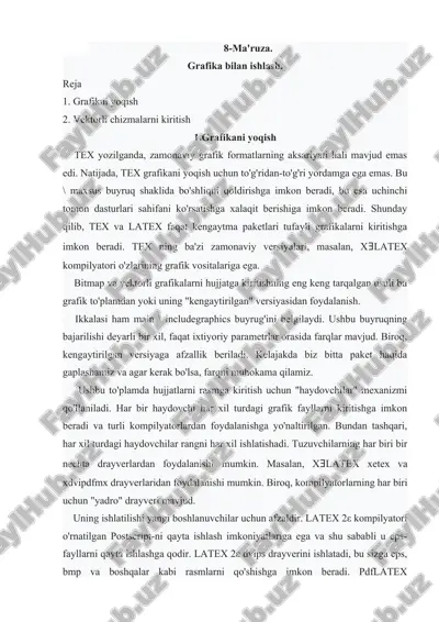 grafika bilan ishlash — DOC