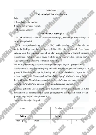 latex sarlavhasi — DOC