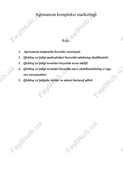 agrasanoat kompleksi marketingi — DOC