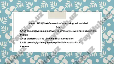 next-generation sequencing (ngs) — PPTX