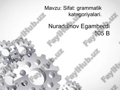 lotin tilidan grammatik kategoriyalar mavzusiga pptx — PPTX