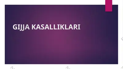 gijja kasalliklari — PPTX