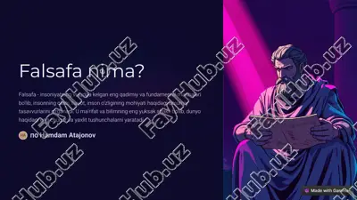 falsafa nima? — PDF