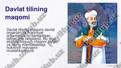 davlat tilining maqomi — PPTX