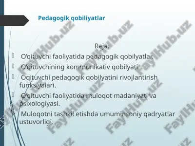 pedagogik qobiliyatlar — PPTX