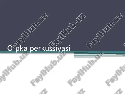 o’pka perkussiyasi — PPTX