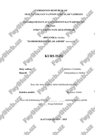 xlorokokksimonlar ajdodi — DOCX