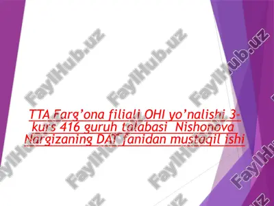 statistik tadqiqotlar va ularning o'tkazilishi — PPTX