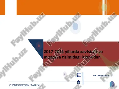 2017-2021 yillarda xavfsizlik va mudofaa tizimidagi islohotlar.pptx — PPTX