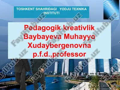 pedagogik kreativlik — PPT