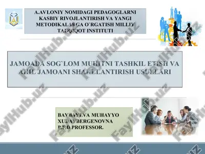 menejerlik o‘quv kurslari — PPT
