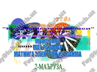 "qurilish mexanikasi" kafedrasi muammoli — PPT