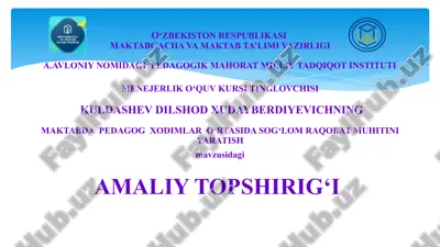 sog‘lom raqobat muhitini yaratish — PPTX