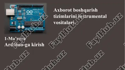 arduino-ga kirish — PPTX