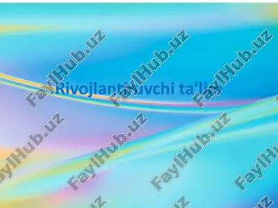 rivojlantiruvchi ta'lim — PPTX