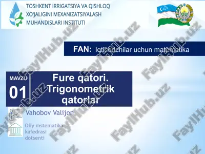 fureqatori.trigonometrikqatorlar — PPTX