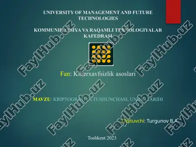 kriptografiya — PPTX