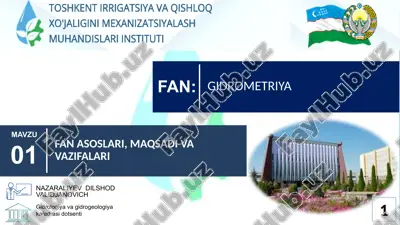 gidrometriya — PPTX