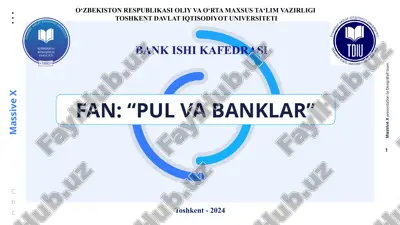 fan: “pul vabanklar” — PPTX