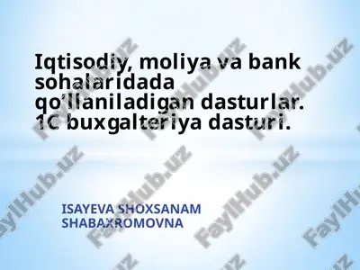 1cbuxgalteriya dasturi — PPTX