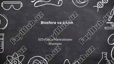 biosfera va odam — PPTX