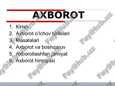 "texnik tizimlarda it texnologiyalari" — PPT