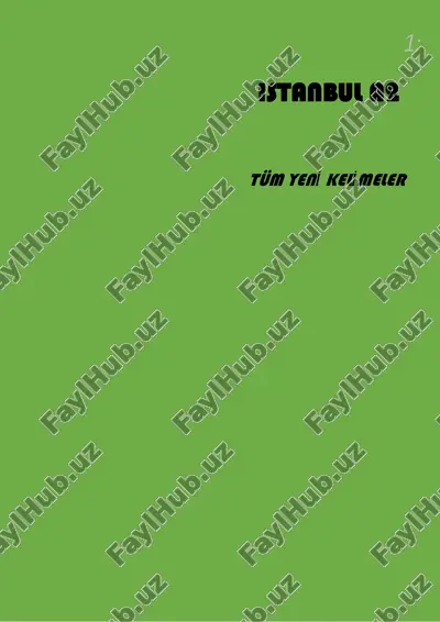 istanbul a2 tüm yeni̇ keli̇meler — PDF