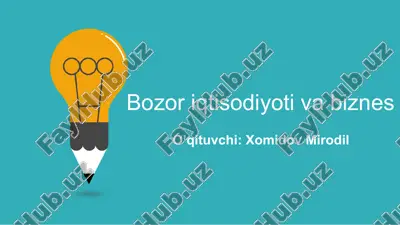 biznes rejalashtirish — PPT