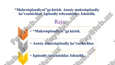 "makroiqtisodiyot" — PPT