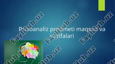 psixodiagnostika va eksperimental psixologiya — PPTX