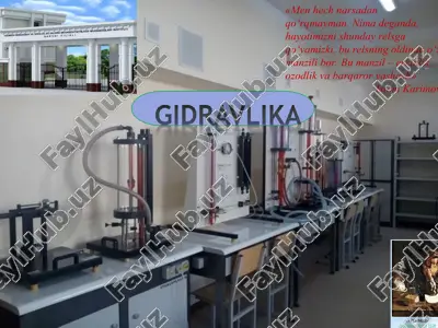 gidravlika fanining asosiy tushunchalari va atamalari — PPT