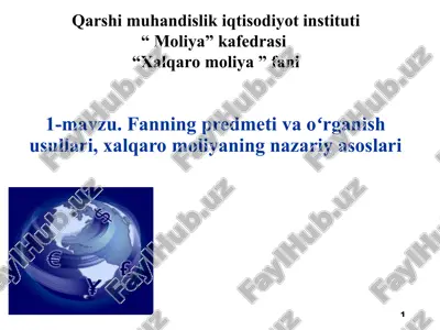 qarshi muhandislik iqtisodiyotinstituti — PPT
