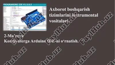 arduino ide-ni o'rnatish — PPTX