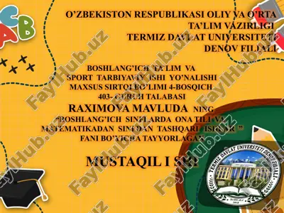 sinfdan tashqari ta'lim — PPTX