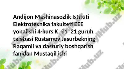 ehmning xisob-grafikli imkoniyatlari — PPTX