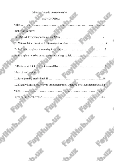 statistik termodinamika — DOCX