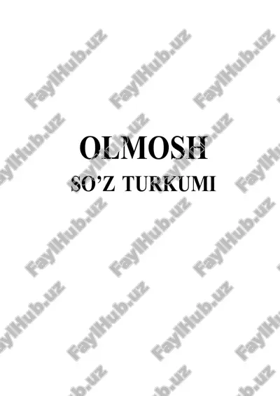 olmosh so'z turkumi o'quv qo'llanma unversal mukkammal tuzilgan — DOCX