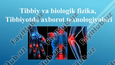 tibbiyotda axborot texnologiyalari — PPTX