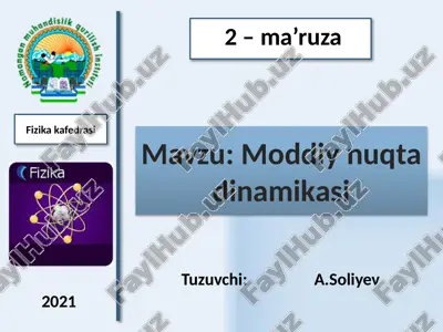 dinamika va jismlarning harakati — PPTX
