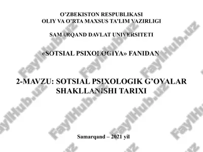 sotsial psixologiya — PPTX
