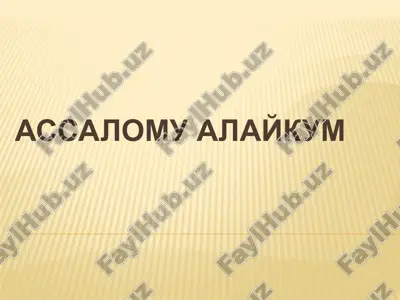 o‘zbekiston respublikasi prezidentining qarori — PPTX