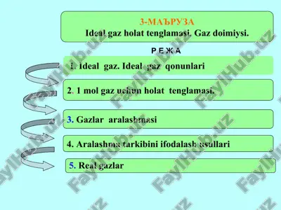 ideal gaz holat tenglamasi — PPT