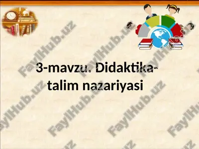 didaktika-talimnazariyasi — PPTX
