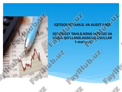 iqtisodiy tahlilva audit fani — PPT