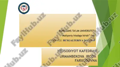 buxgalteriya balansi — PPTX
