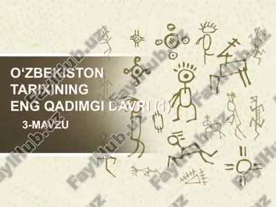 o‘zbekiston tarixining eng qadimgi davri — PPTX